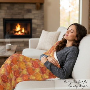 Cobertor De Velo Colheita de Bompkin outono de outono deixa Cozy no