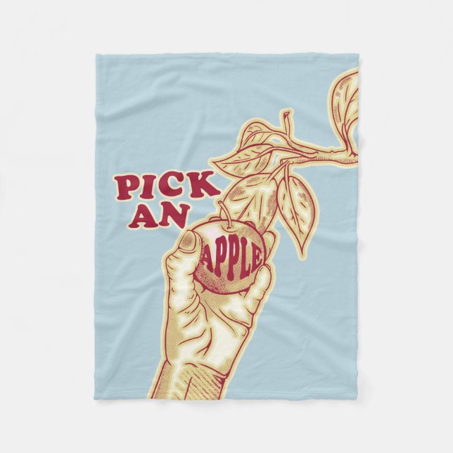 Cobertor De Velo Colheita de pomar-de-coleira-maçãs (Frente)