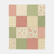 Colheita Verde Cor-de-rosa Inclinar Floral Farmhou
