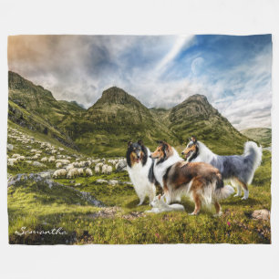 Cobertor De Velo Collies em Bruto de Criação de Ovinos - Personal