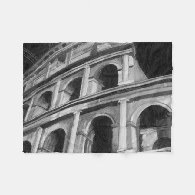 Cobertor De Velo Colo Romano com Desenhos Arquitetônicos (Frente (Horizontal))