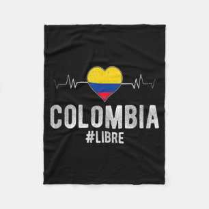 Cobertor De Velo Colômbia #livre Colômbia Bandeira Livre Camiseta P