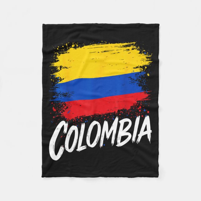 Cobertor De Velo Colombia Lover Colombian Flag  (Frente)