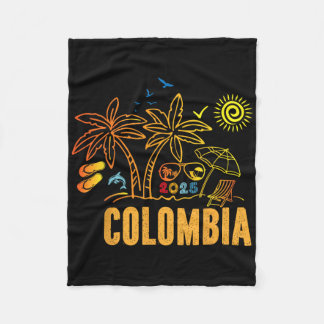 Cobertor De Velo Colombia Souvenirs Vacation 2025 Family Trip Frien