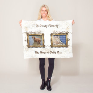 Cobertor De Velo Coloque duas imagens FOTO em branco  Personalizar