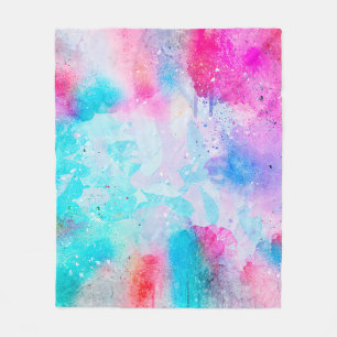 Cobertor De Velo Coloração d'água abstrato de arte em segundo plano