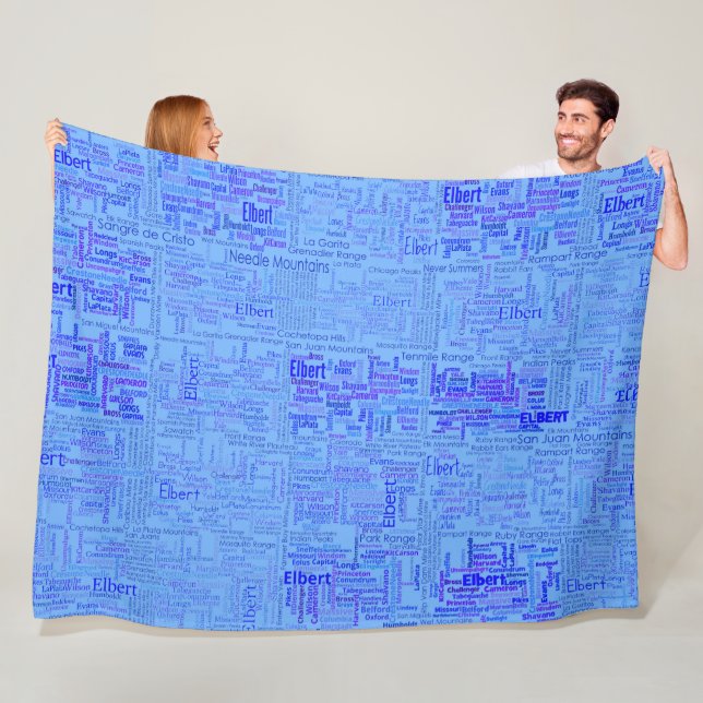 Cobertor De Velo Colorado Fourteeners (In Situ)