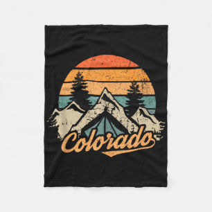 Cobertor De Velo Colorado - Montanhas da Natureza Vintage Retro Cam