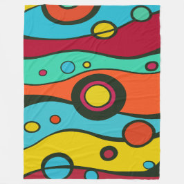 Cobertor De Velo Colorful Abstract Surreal Art Illustration Pattern