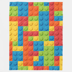 Cobertor De Velo Colorful bricks kids pattern