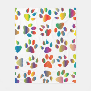 Cobertor De Velo Colorful prismatic rainbow animal