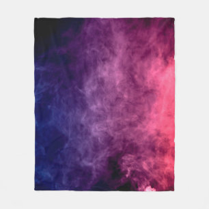Cobertor De Velo Colorful purple and blue smoke clouds on dark back