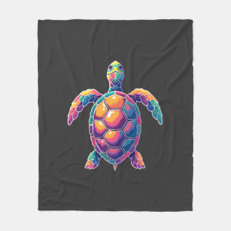 Cobertor De Velo Colorful Splash Eastern Box Turtle (2)