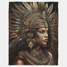 Colorida Aztec Warrior Princess Blanket