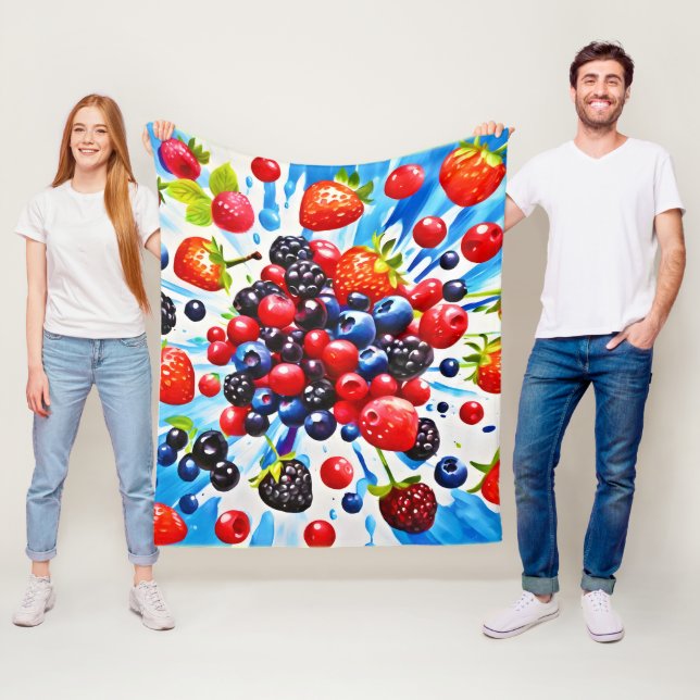 Cobertor De Velo Colorida Berry Fiesta Design (In Situ)