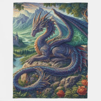 Colorida, castelo Dragão Medieval