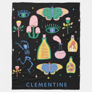 Cobertor De Velo Colorida Poção Mágica Testemunha Personalizada 