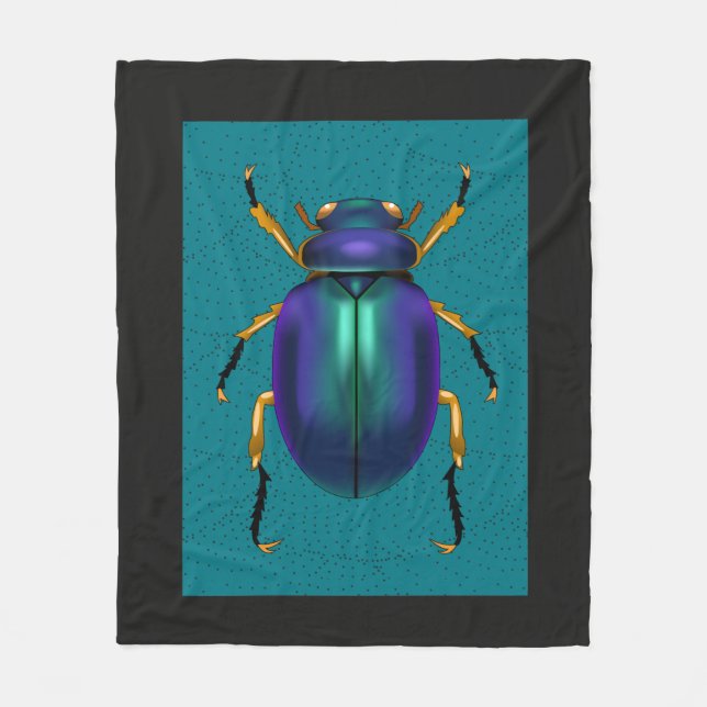 Cobertor De Velo Colorido Egípcio Scarab (Frente)