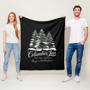 Cobertor De Velo Columbia Inn Pine Tree Vermont Um Natal Branco