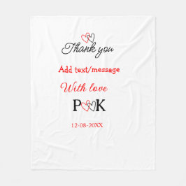 Cobertor De Velo Com amor adicionar nome do casal letra obrigado ad