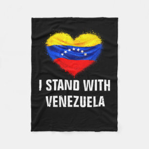 Cobertor De Velo Com as Mulheres Fica Bandeira da Venezuela Apoio L