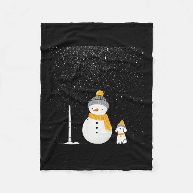 Cobertor De Velo Com Meu Snowmies Natal Snowman Snowman (Frente)