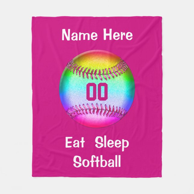 Cobertor De Velo Coma a cobertura do velo do softball do sono seu (Frente)