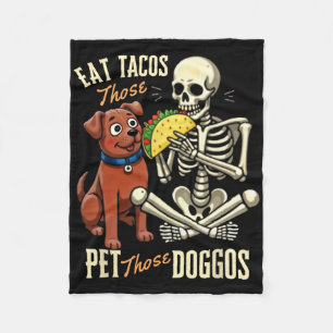 Cobertor De Velo Coma Aqueles Tacos Acaricie Aqueles Cachorros Esqu