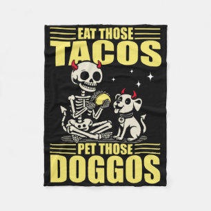 Cobertor De Velo Coma Esses Tacos Pet Aqueles Doggos Cinco De Mayo
