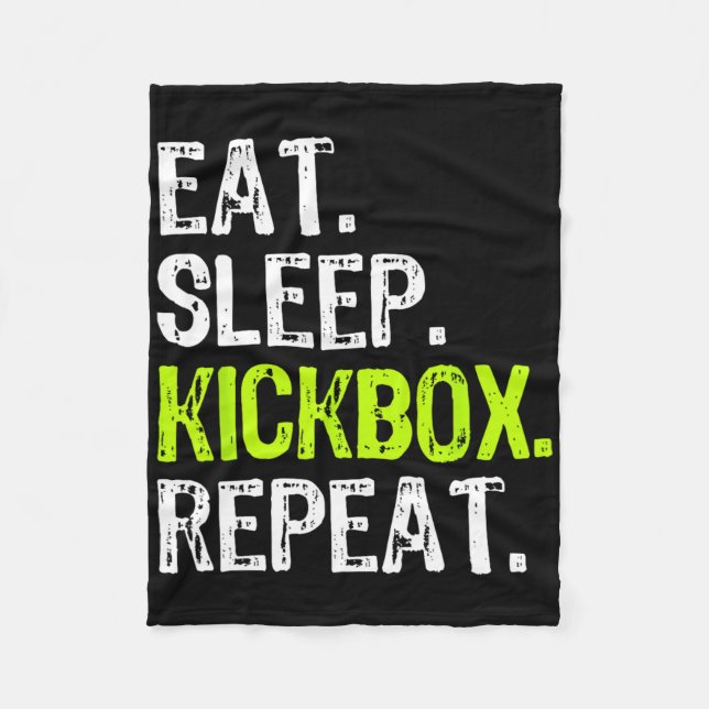 Cobertor De Velo Coma o Kickbox de dormir Repetir Kickboxing Kick B (Frente)