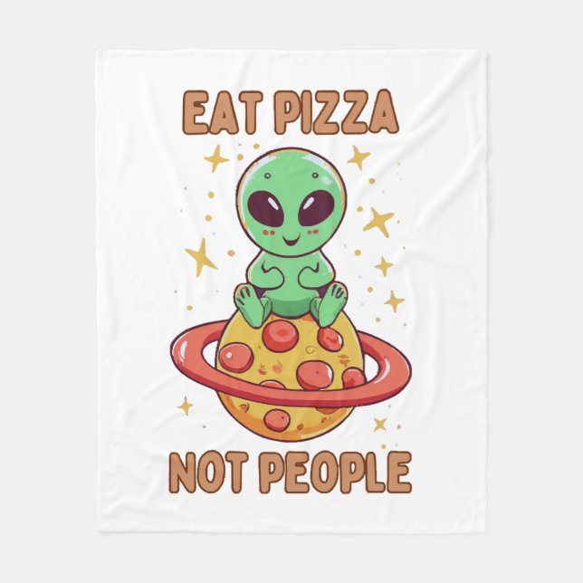 Cobertor De Velo Coma pizza não pessoas (Frente)