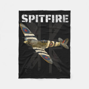 Cobertor De Velo Combate Ao Spitfire Ww2 No Avião De Combatente Bri