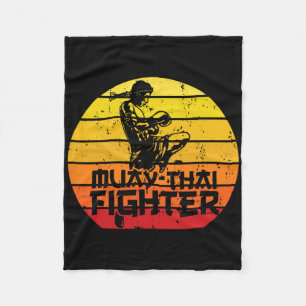 Cobertor De Velo Combate Muay Thai Fighter Thai Boxing Artes Marcia