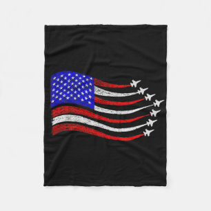 Cobertor De Velo Combatente Patriótico Americano Jets Sinalizador U