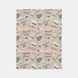 Cobertor De Velo Comboios coloridos em comboios de alta velocidade