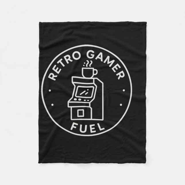 Cobertor De Velo Combustível de Gamer Retrô Café de Arcade de Jogos (Frente)