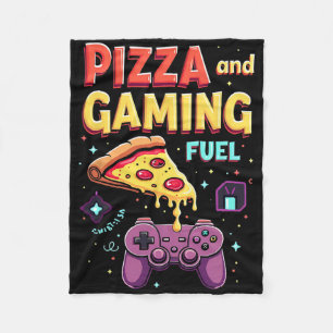 Cobertor De Velo Combustível de Pizza e Jogos, jogador engraçado e