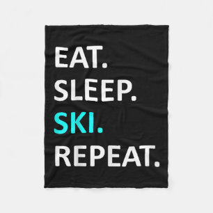 Cobertor De Velo Come Sleep Ski Repete Humor De Esqui Engraçado