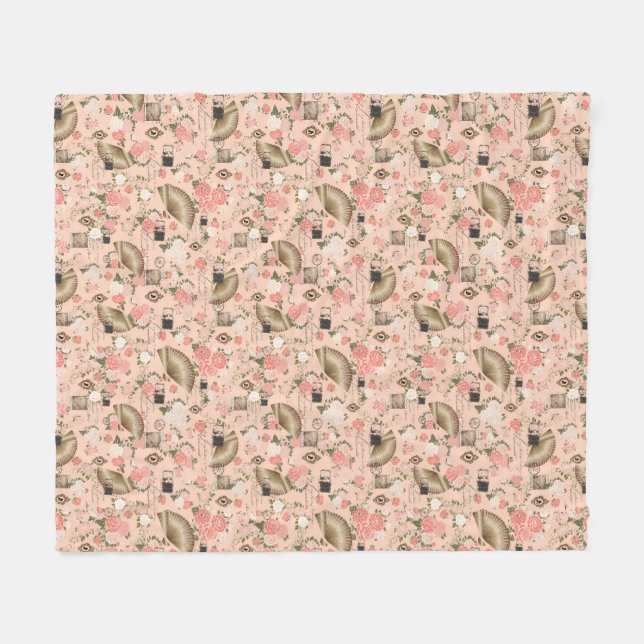 Cobertor De Velo Começos Cerejados Sherpa Blanket (Frente (Horizontal))