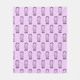 Cobertor De Velo "Comendo Tratamentos para Dois" Púrpura de Hallowe