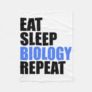 Cobertor De Velo Comer Dormir Biologia Repetir Biólogo Professor En