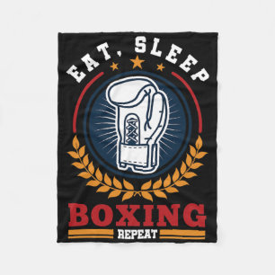 Cobertor De Velo Comer Dormir Boxe Repetir Mma Kickboxing Boxeador