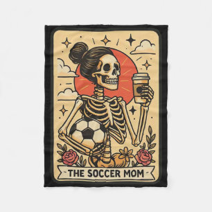 Cobertor De Velo Cômico Antigo Cartão Tarot da Mãe de Futebol Esque