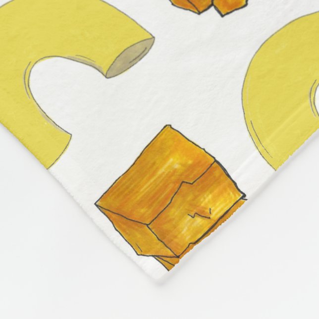 Cobertor De Velo Comida Emparelhamento Elbow Macaroni Cheddar Mac & (Quina)