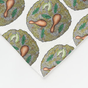 Cobertor De Velo Comida indiana - Restaurante da cozinha - frango B