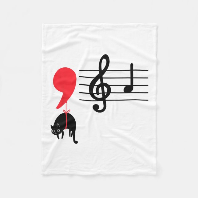 Cobertor De Velo Comma La Music Notes Kamala Harris Professor De Mú (Frente)