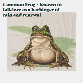 Cobertor De Velo Common British Frog | Goblincore Nature Art