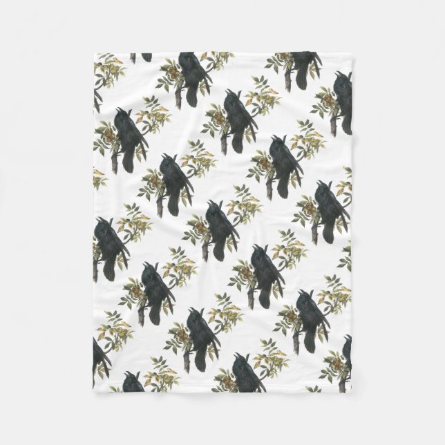 Cobertor De Velo Common Raven por Audubon (Frente)