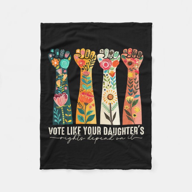 Cobertor De Velo Como os direitos da sua filha dependem de feminist (Frente)