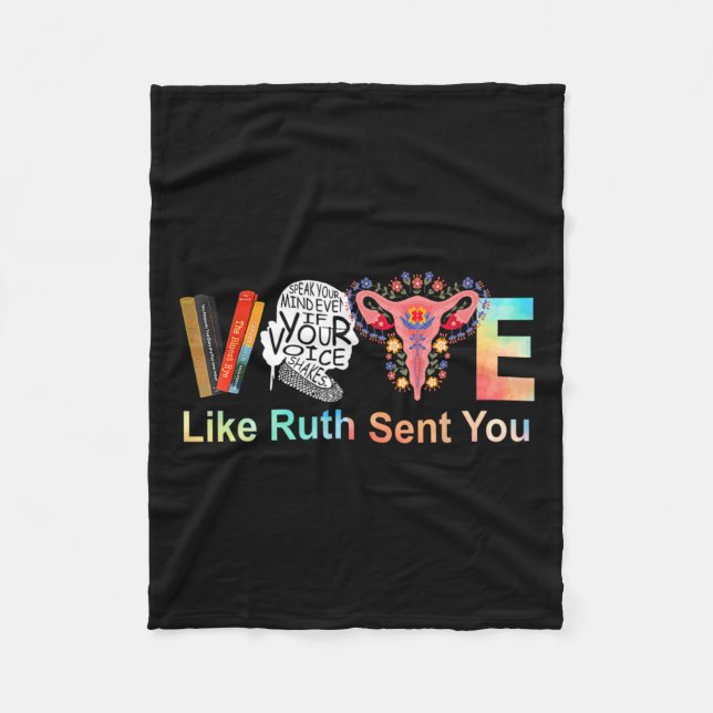 Cobertor De Velo Como Ruth Enviou Lgbt Feminista (Frente)